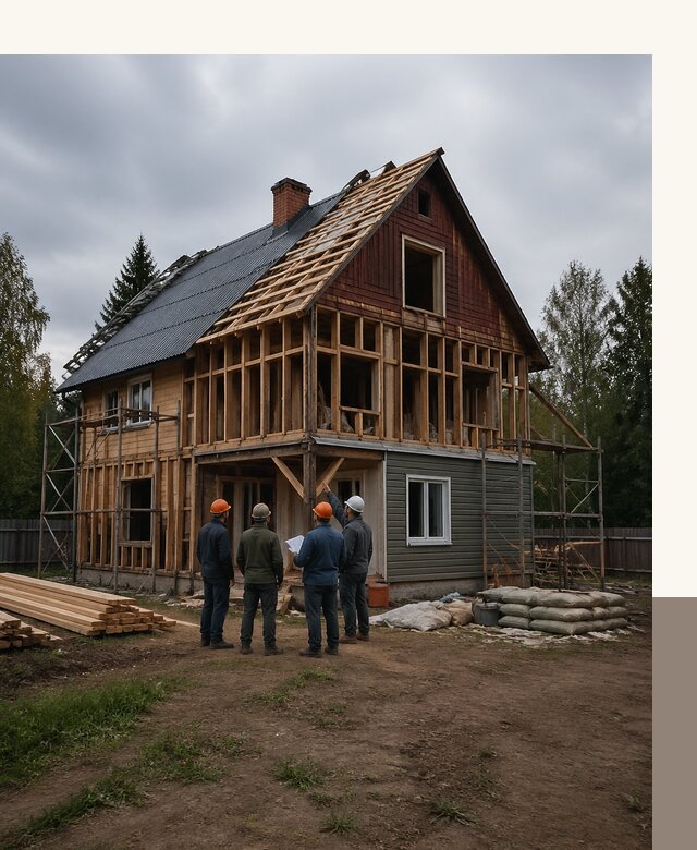 Реконструкция дачного дома в Омске под ключ с проектом